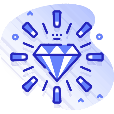 Icon showing category standards and distinctiveness in visual identity research.
