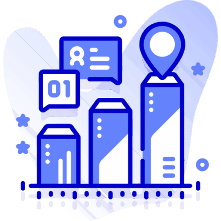 Icon showing segmented insights and behavioural analysis of consumer priorities.